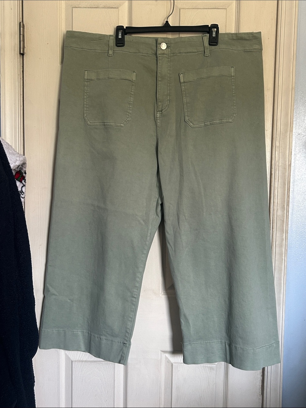 NWT LC Lauren Conrad super high rise wideleg cropped jeans size 24W